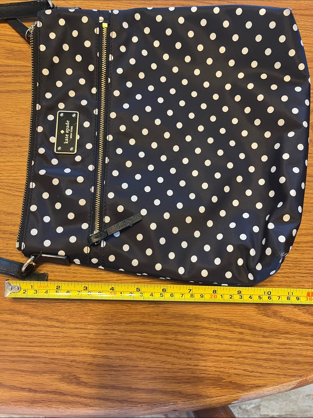 kate spade Black and White Polka Dot Crossbody Bag - Picture 9 of 10